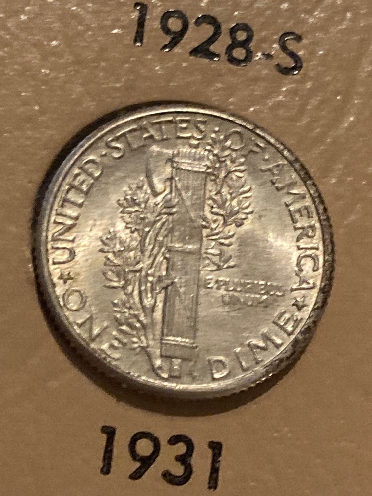 1931 Mercury Dime - Uncirculated BU - 90% Silver