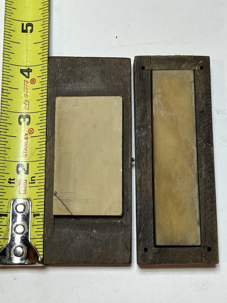 2 Small Natural Sharpening Stones Used