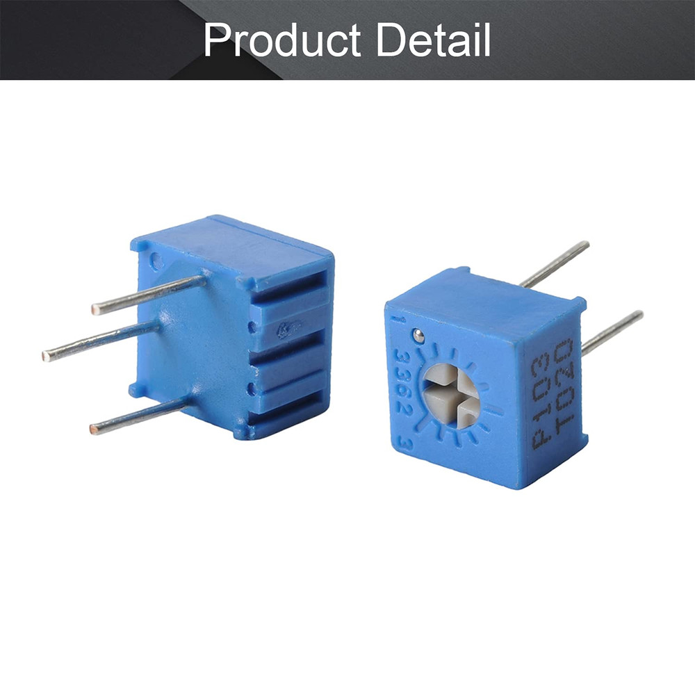 10Pcs 10K Ohm Multiturn Trimmer Potentiometer Variable Resistor High Precision P