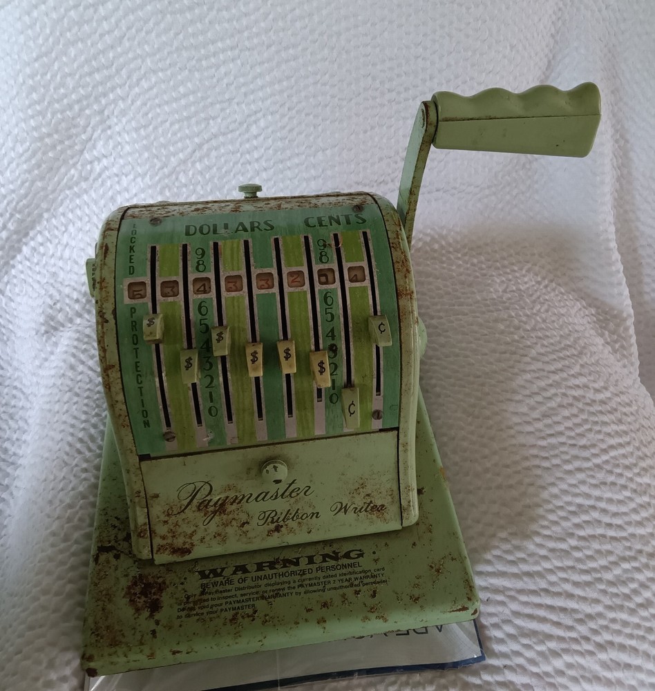 Paymaster Ribbon Writer Series 8000-No Key.