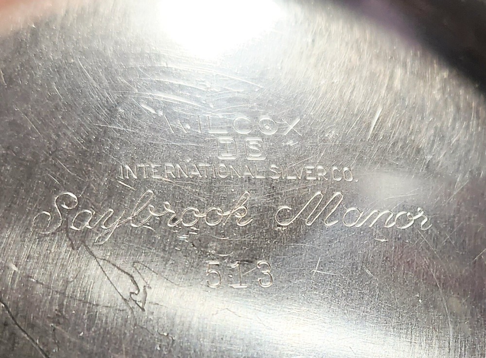 Wilcox International Silver Co Saybrook Manor Silver Plated Gravy Boat with Tray