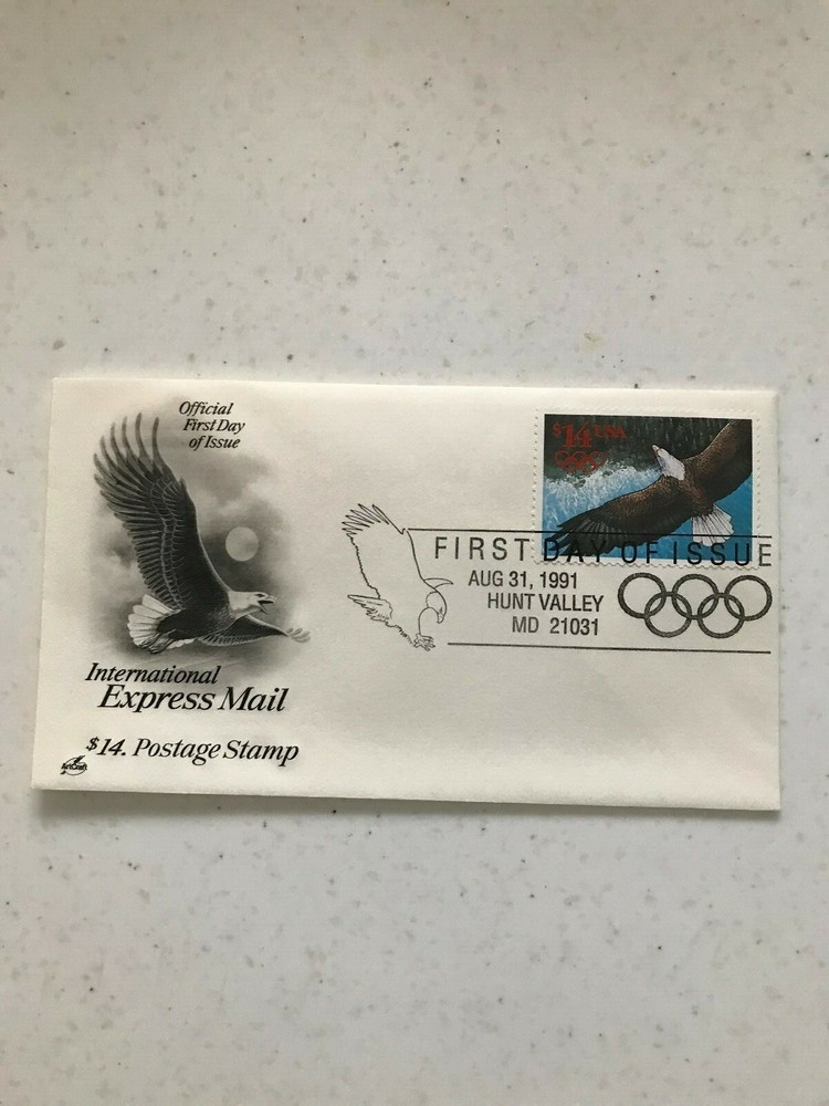 FDC SCOTT 2542 – 1991 $14.00 Eagle, International Express Mail
