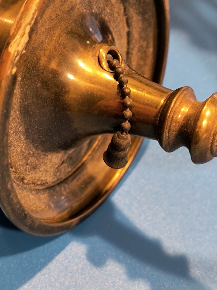 Early Eagle 2-Arm Wall Sconce Bronze Pull Chain 12" tall Poss. Caldwell