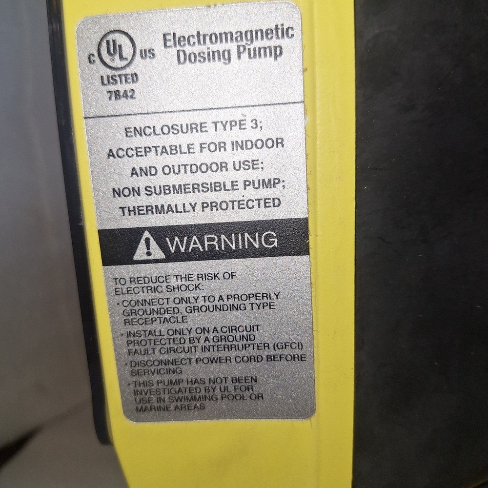 Electromagnetic Dosing Pump Zone Trol 2gpm 50psi