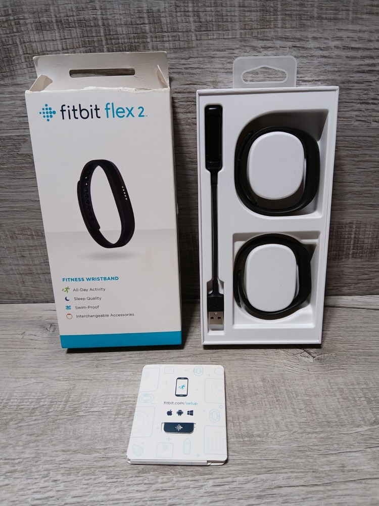 Fitbit Flex 2 Swim-Proof Activity Sleep Tracker Interchangeable Bands S & L