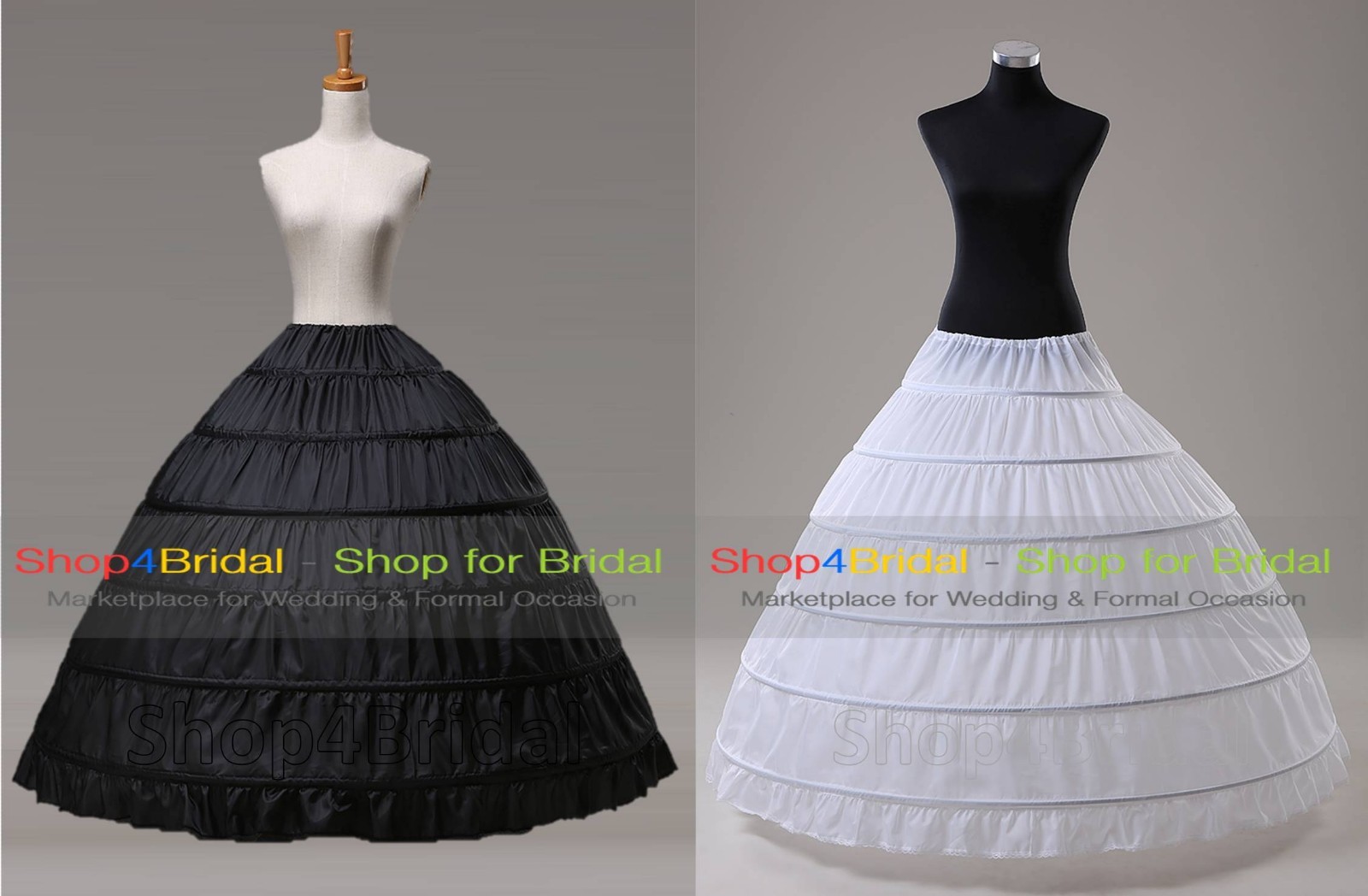 6HOOP Ball Gown Bridal Wedding Crinoline Petticoat Slips Super Full High Quality