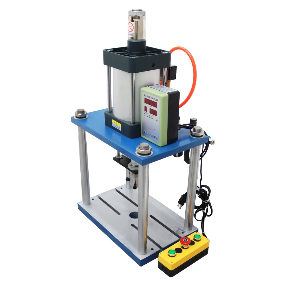 Pneumatic Punch Press Machine with Controller 110V 2866lbs Hand Switch 3.9-1.9in