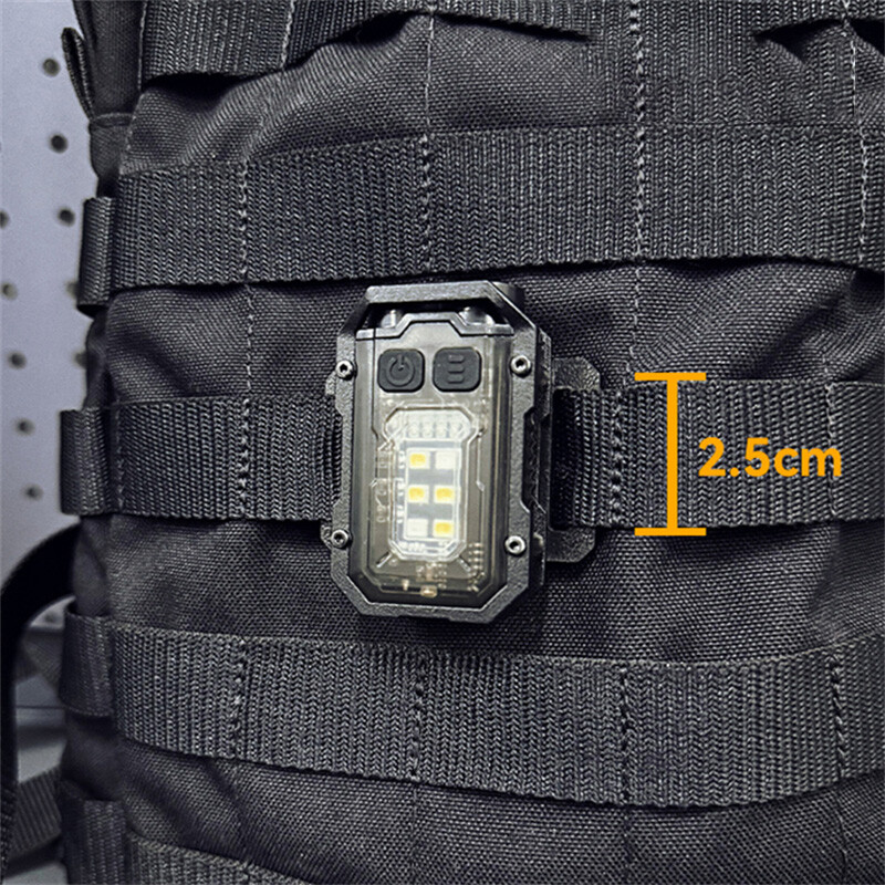 Tactical Lighting Mini Flashlight Portable Tool Molle Outdoor Backpack Mount