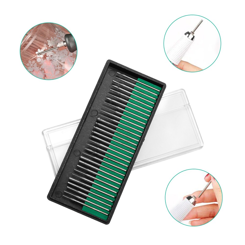 90Pcs Diamond Burr Bits Drill Set Rotary Multi Tool Accessories Kit US Fast Ship