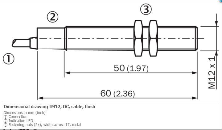 SICK IM12-02BDS-ZW1 Cylindrical thread design New
