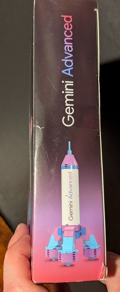 Google Gemini Advanced AI Infinity Blocks Rocket Launch Date 2/8/24 Rocket Model