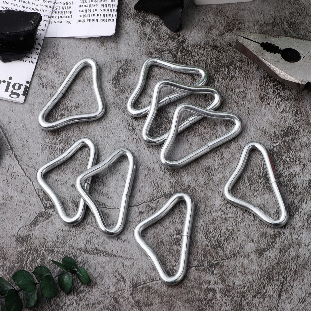 30 Pcs Triangular Coupling Buckle Trampoline Triangle Ring Buckles