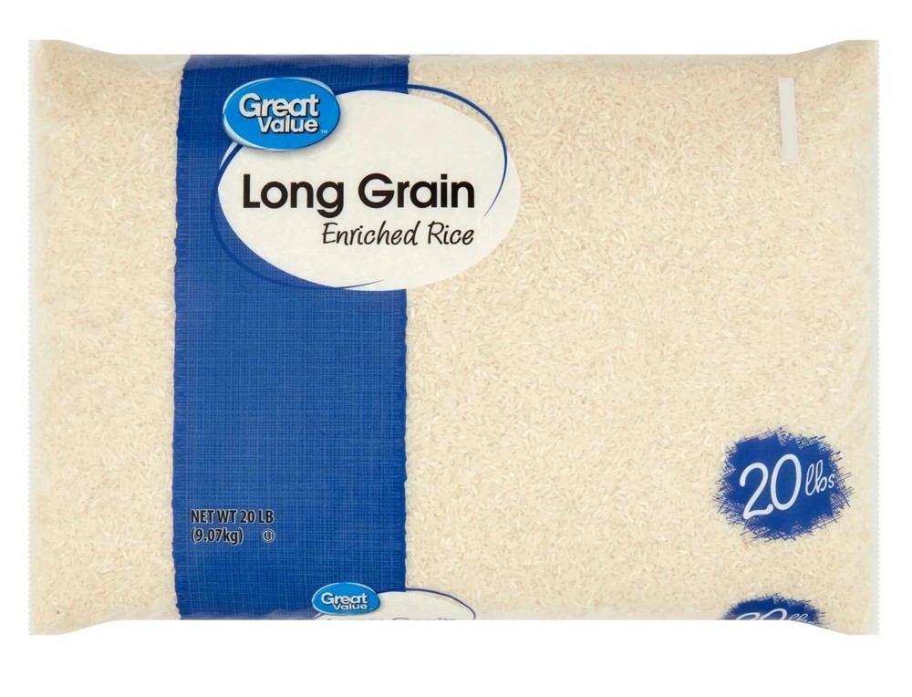 Great Value Long Grain Enriched Rice, 20 lb
