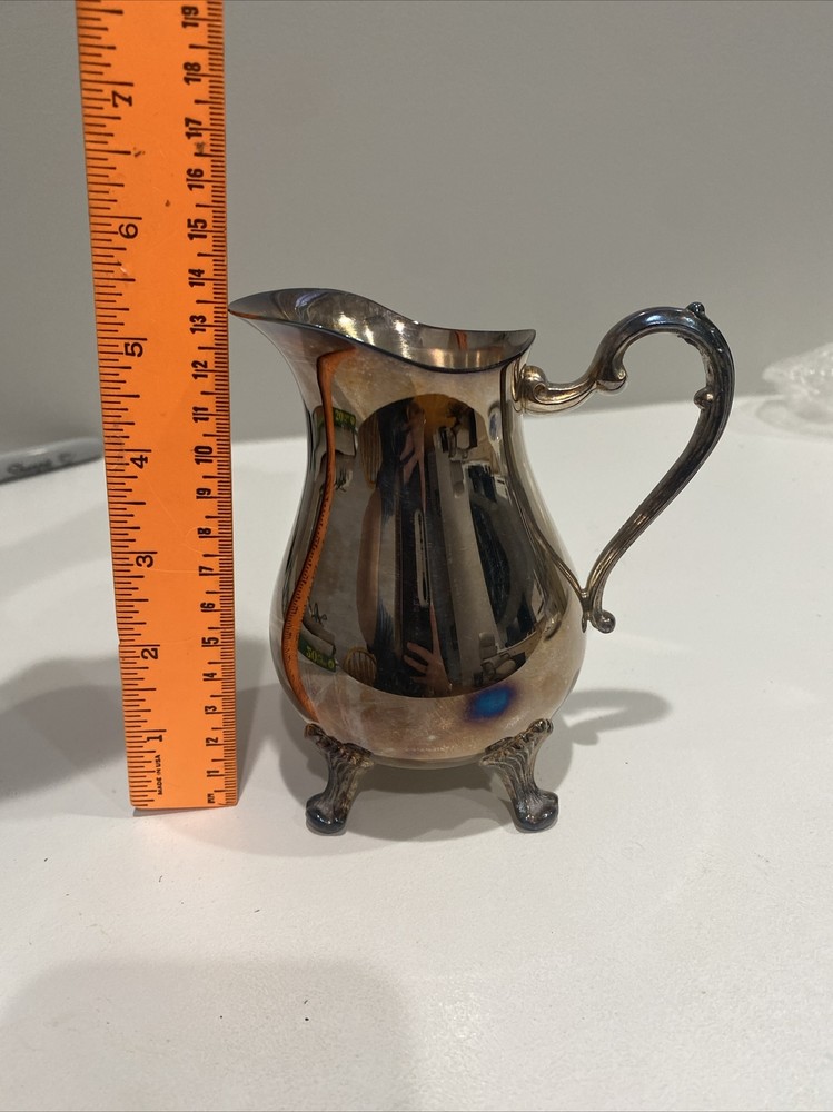 Vintage Silver Pitcher 5.5” Tall