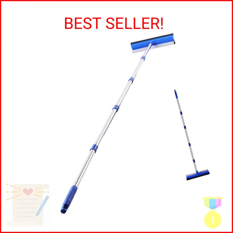 YONILL 72" Squeegee for Cleaning - Long Handle Window Cleaner Tool with Rubber B