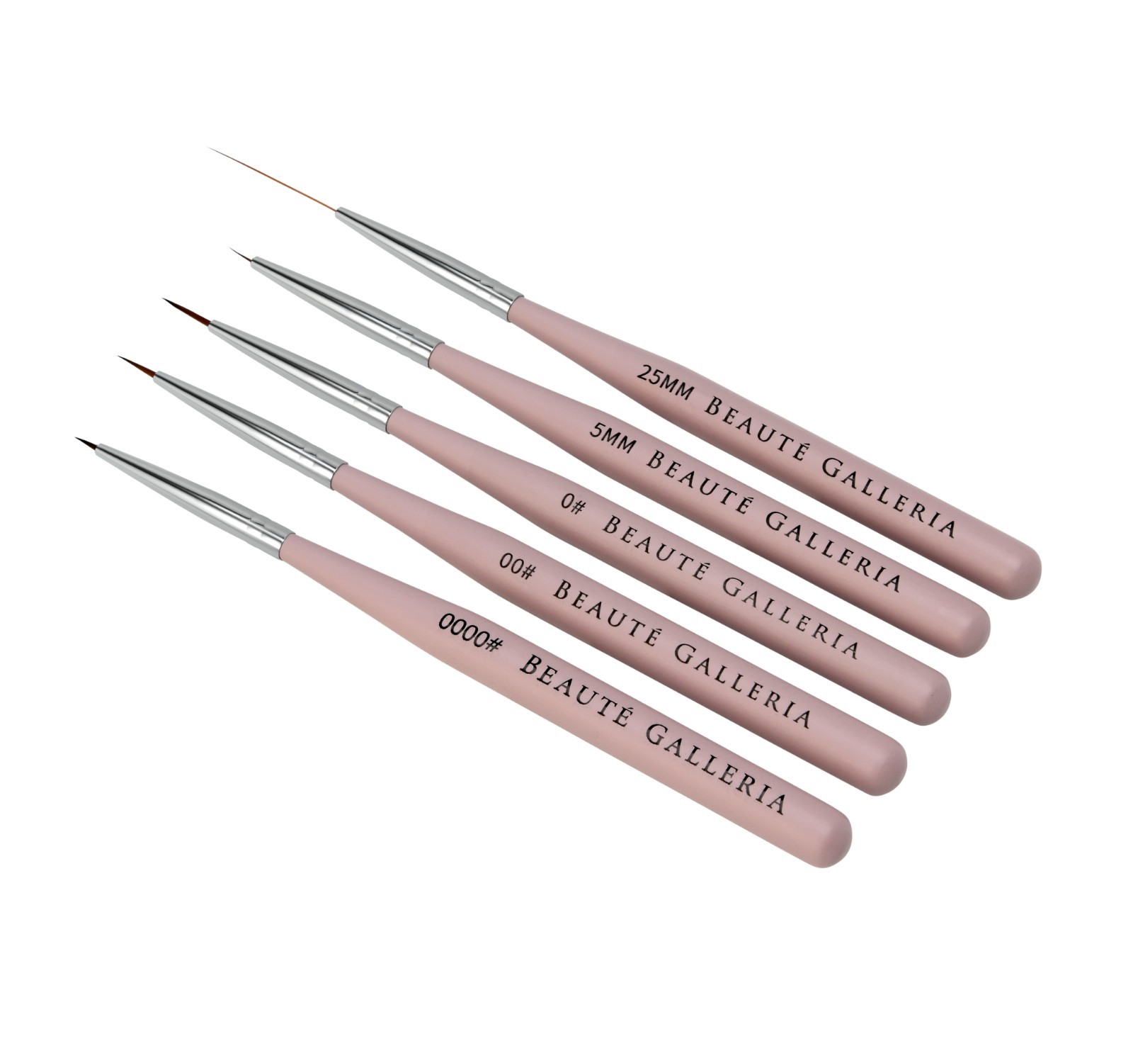 5pcs Nail Art Liners Striping Brushes Fine Line Drawing Detail Painting Blending