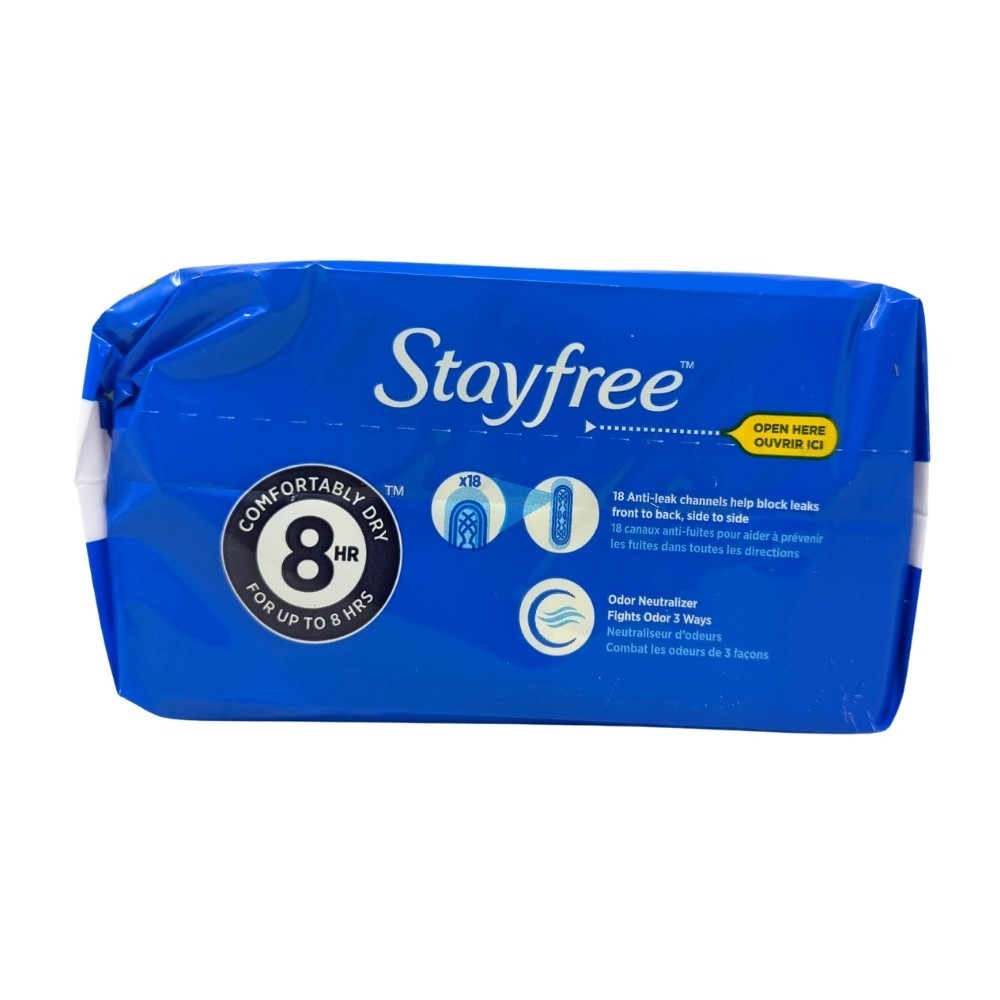 6 Pack - Stayfree Maxi Regular Pads Without Wings, 24 Count