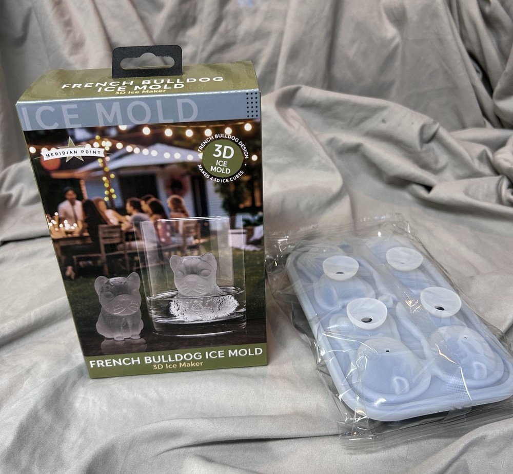 3D French Bulldog Ice Cube Mold
