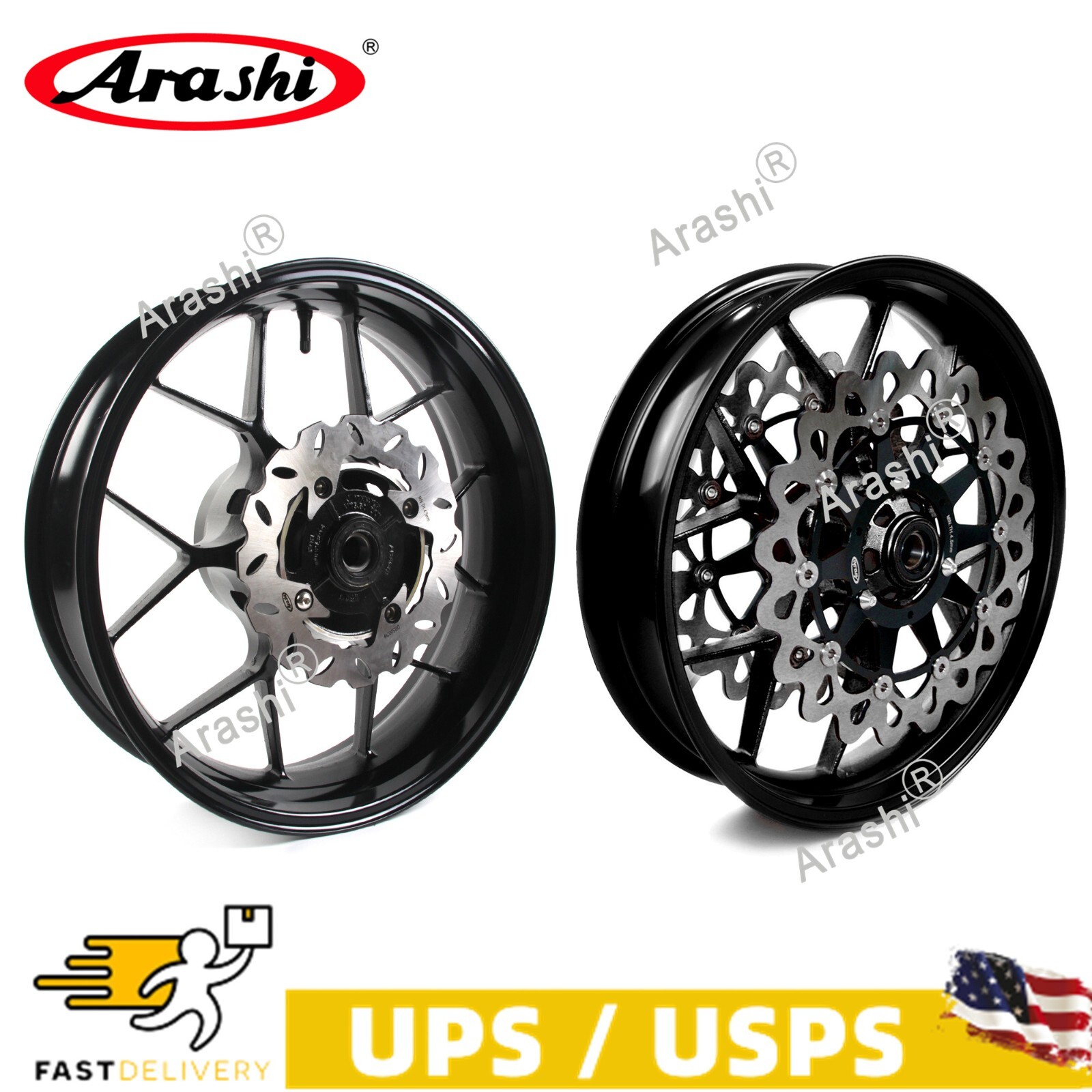 Front Rear Wheel Rim Brake Rotors For Honda CBR1000RR CBR 1000RR 2006 2007 B US