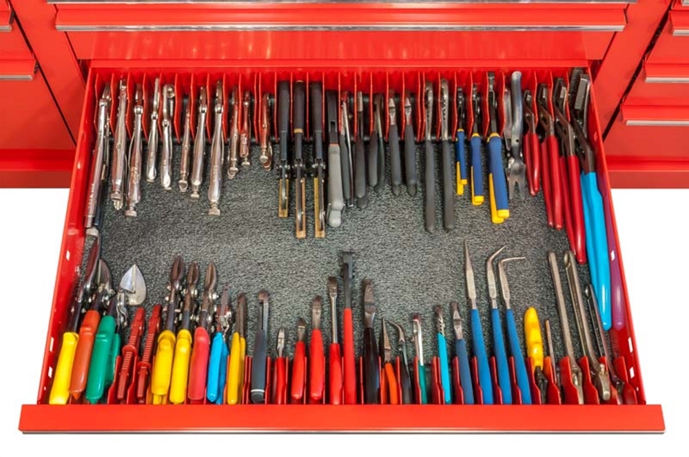Ernst 5500 Plier Pro 10-Plier Tool Organizer RED