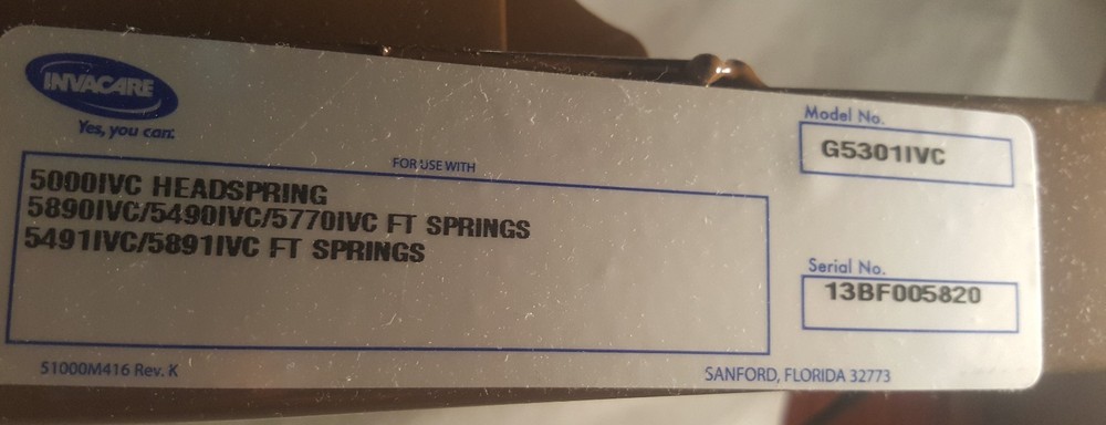 Invacare motorized bed G5301IVC