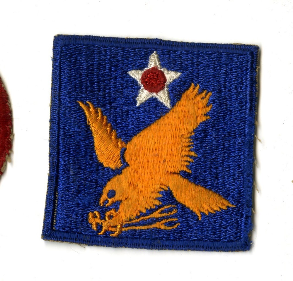 2nd Air Force White Back Patch WWII Vintage Pacific Coast