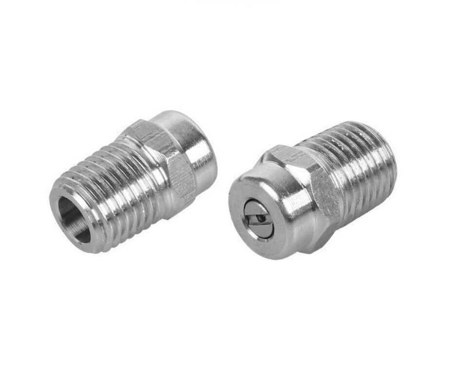 2Pcs Pressure Nozzle 1/4NPT Spray Tip (25 Degree)