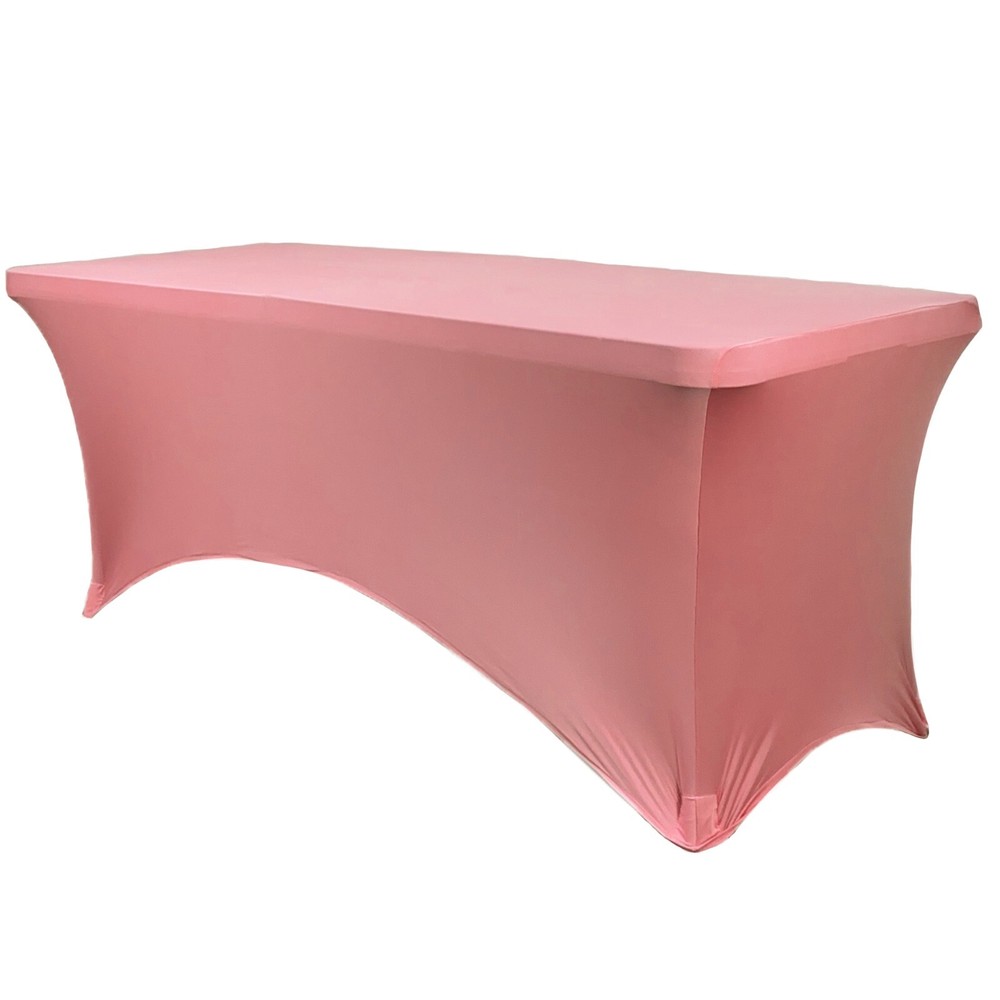 6 ft Rectangular Fitted Spandex Tablecloths, Party Folding Elastic Table Covers