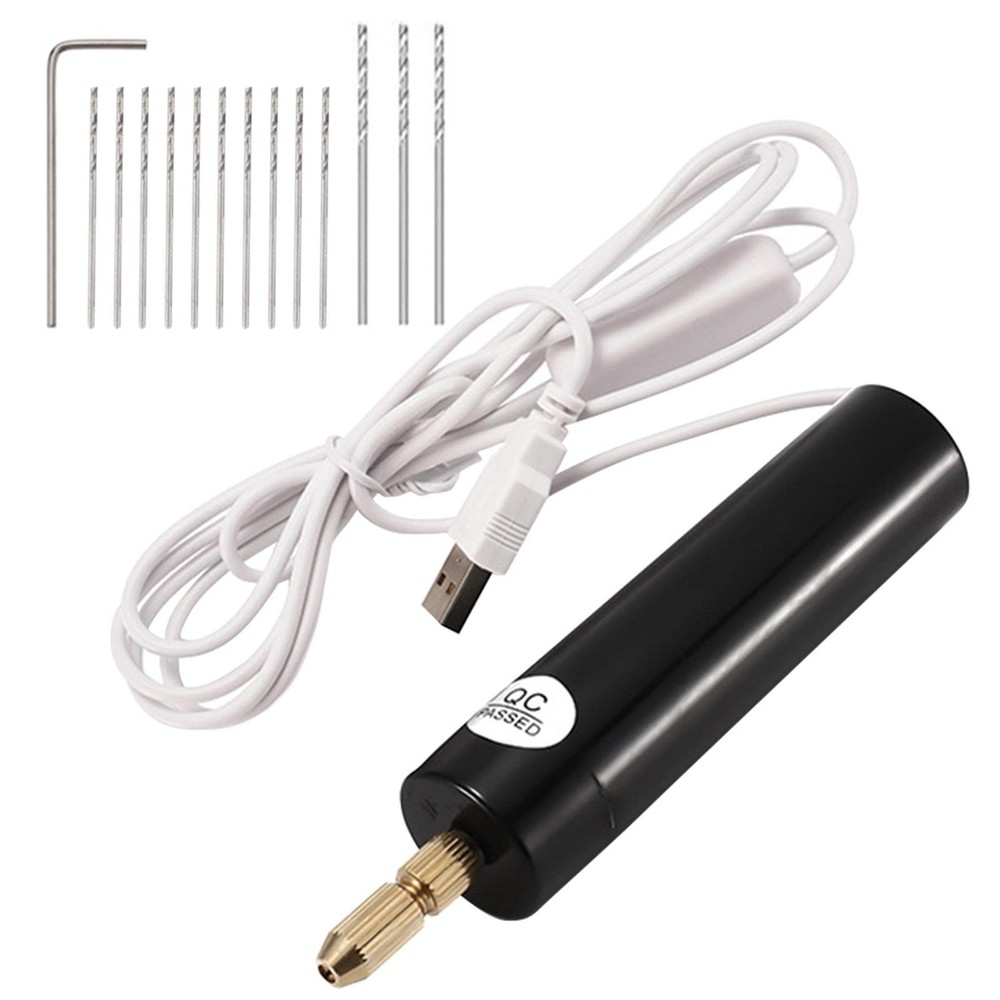 Micro Handheld Drill Bits, 0.7-1.2mm Mini Electric Resin Drill Set for Castin...