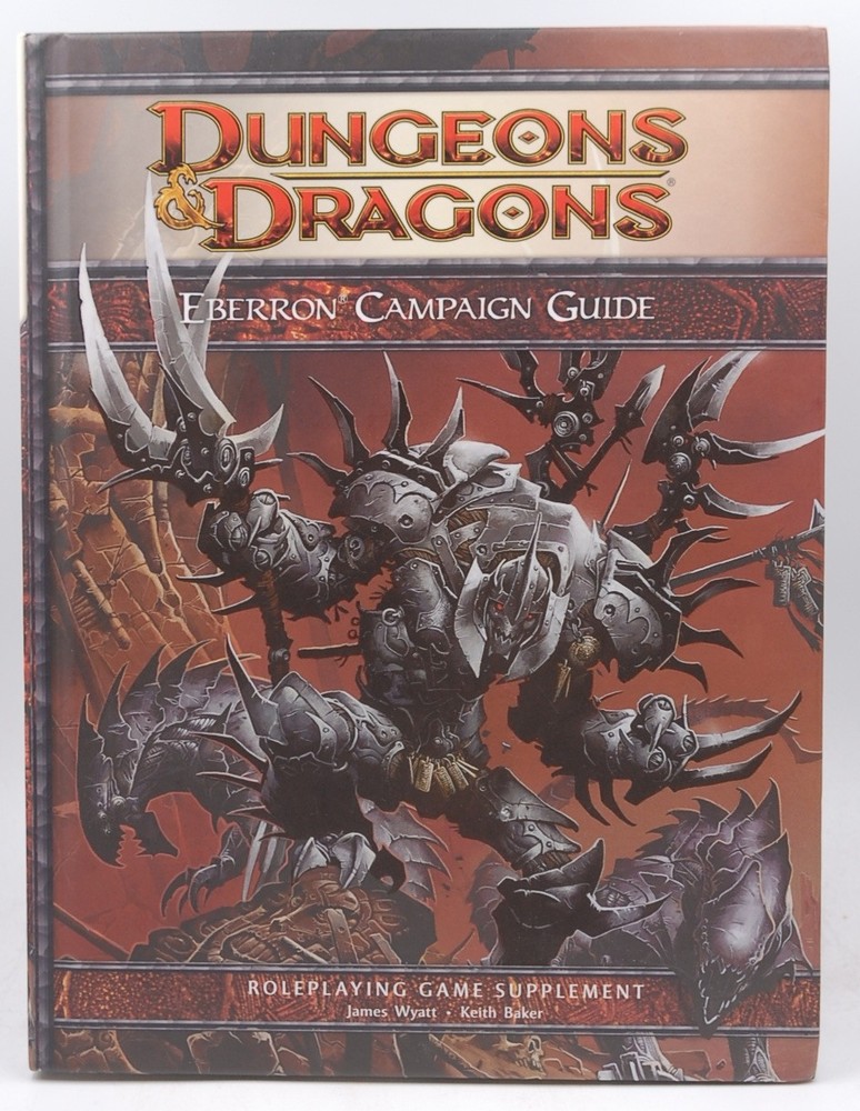 D&D 4e Eberron Campaign Guide w/Map James Wyatt, Keith Baker  WotC