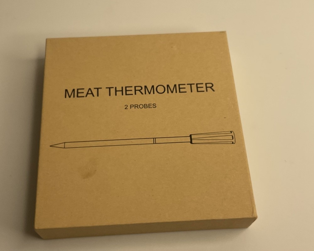 Smart Wireless Meat Thermometer with 2Color-Coded Probes,Standalone Display Base