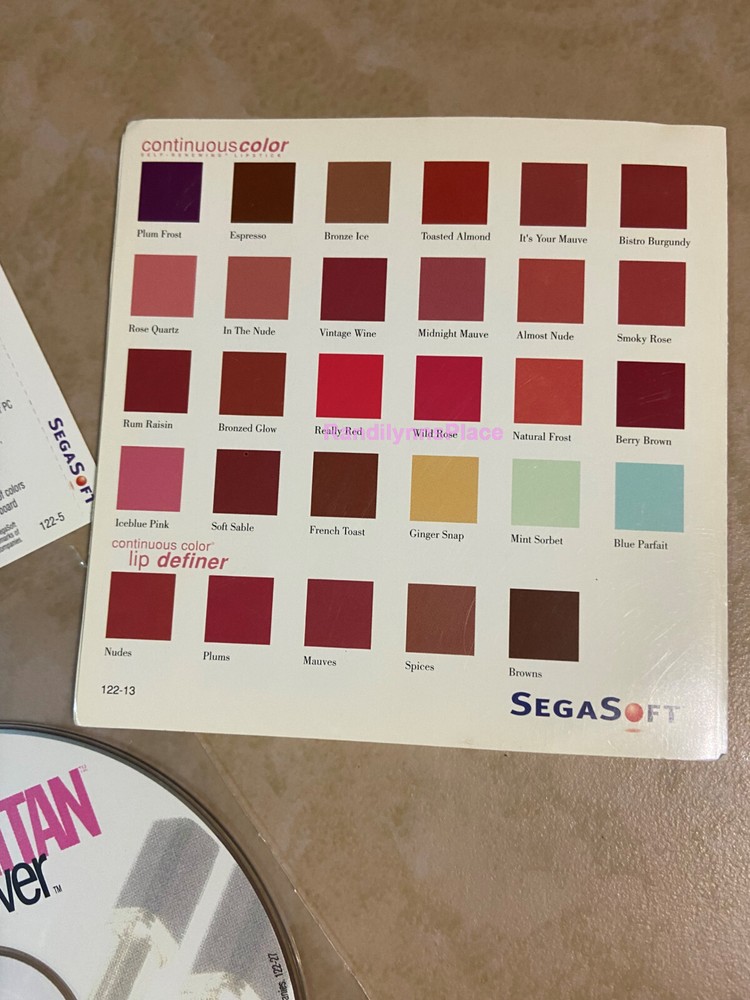 Cosmopolitan Virtual Makeover PC CD-ROM 2000 Segasoft MAC-Windows 95/98