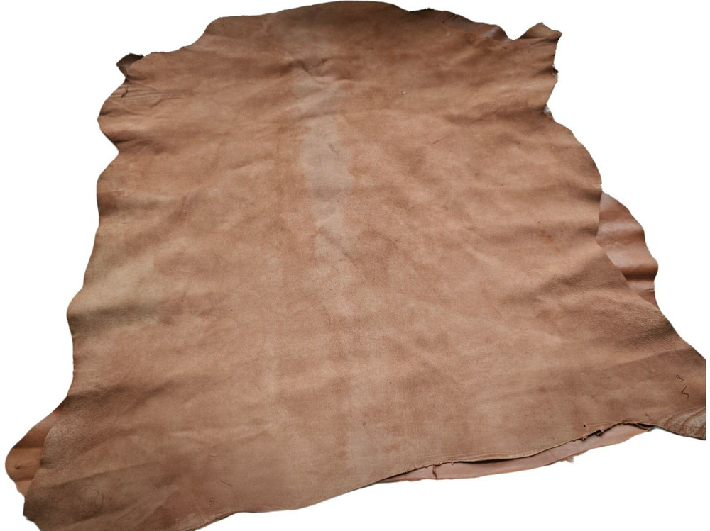 brown soft goat skin leather whole hide