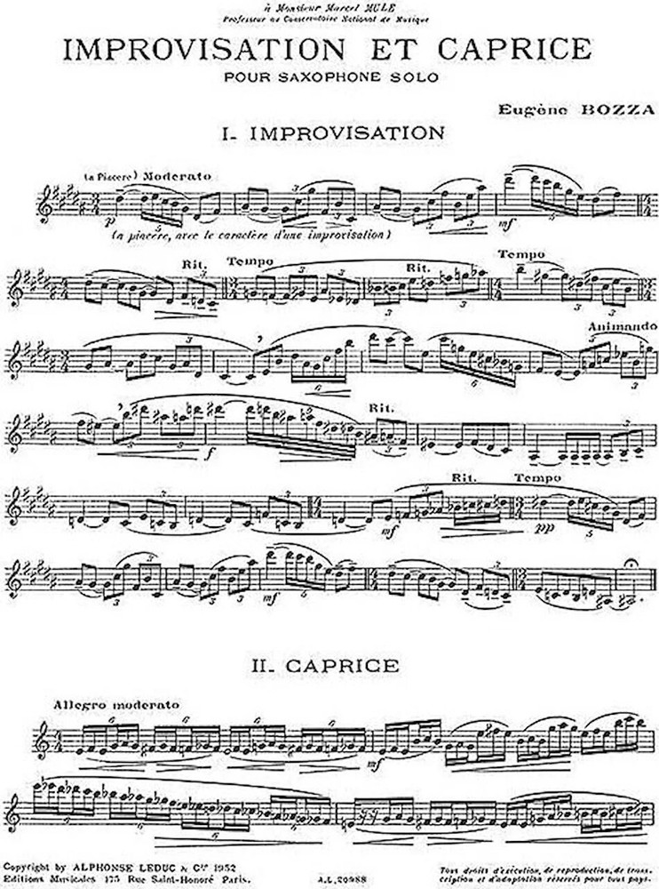 Improvisation et Caprice