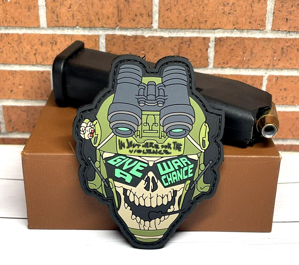 Tactical Morale Patch - PVC Military Skull Patch - Army Skull Gun Patch