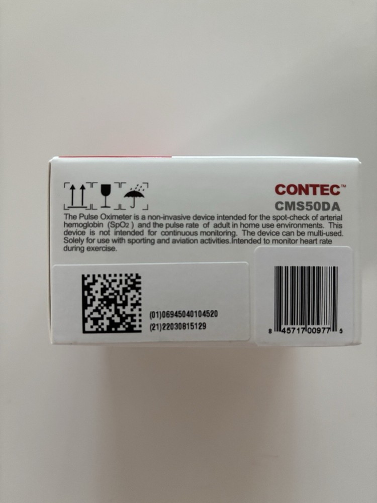 NEW! Contec Pulse Oximeter CMS50DA • New In Box as Shown