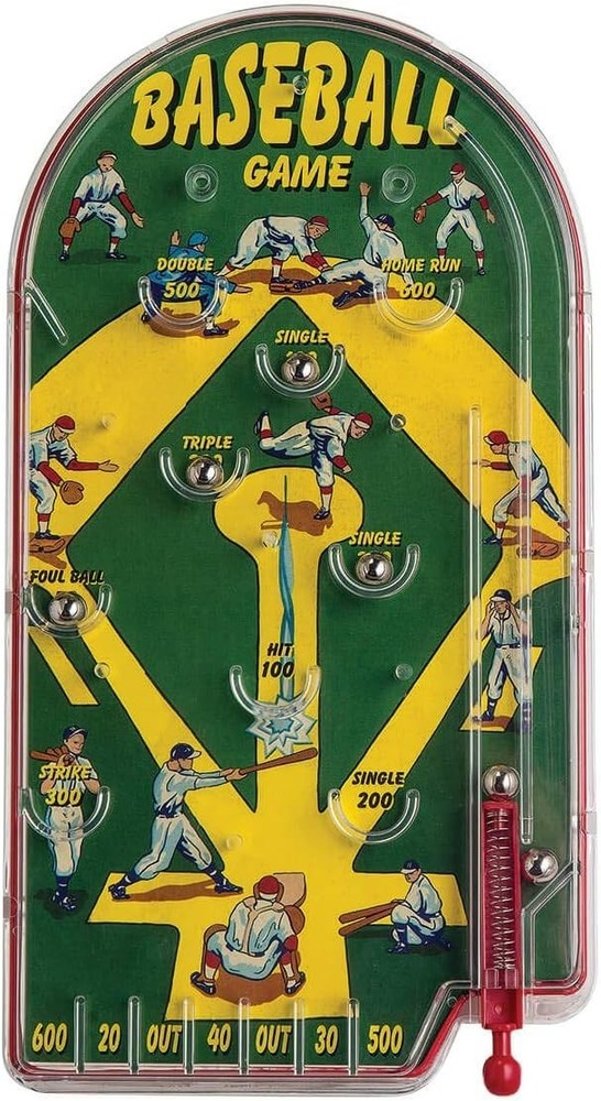 Educational Home Run Pinball Game - Develops Coordination & Baseball Skills