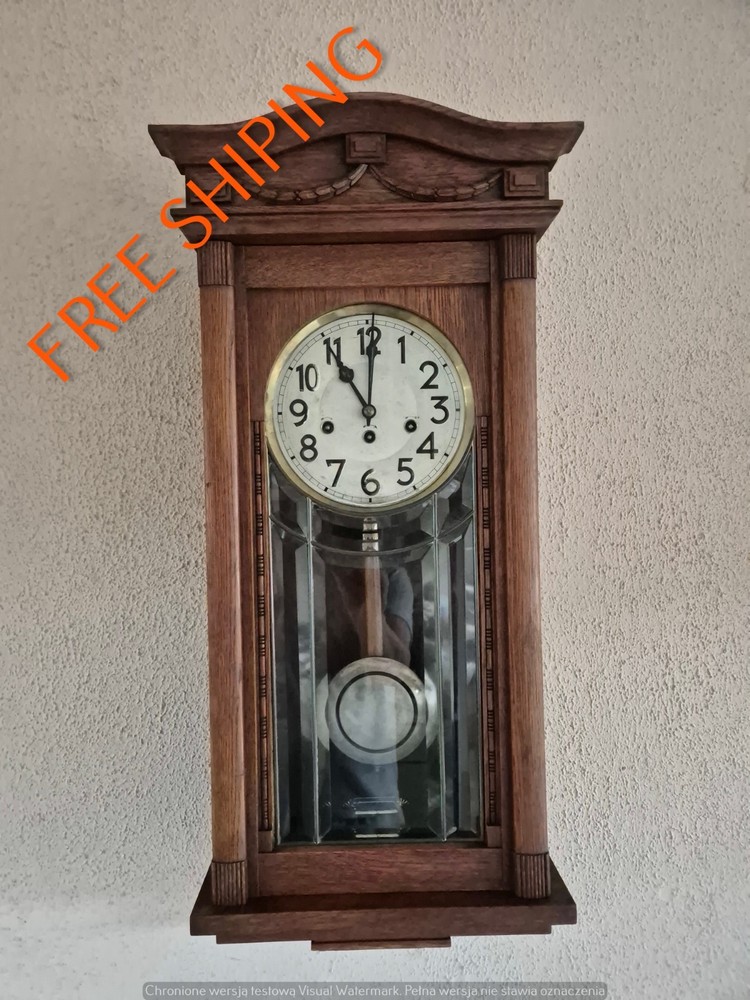Junghans  112 years old Westminster chime wall clock ( 0741 )