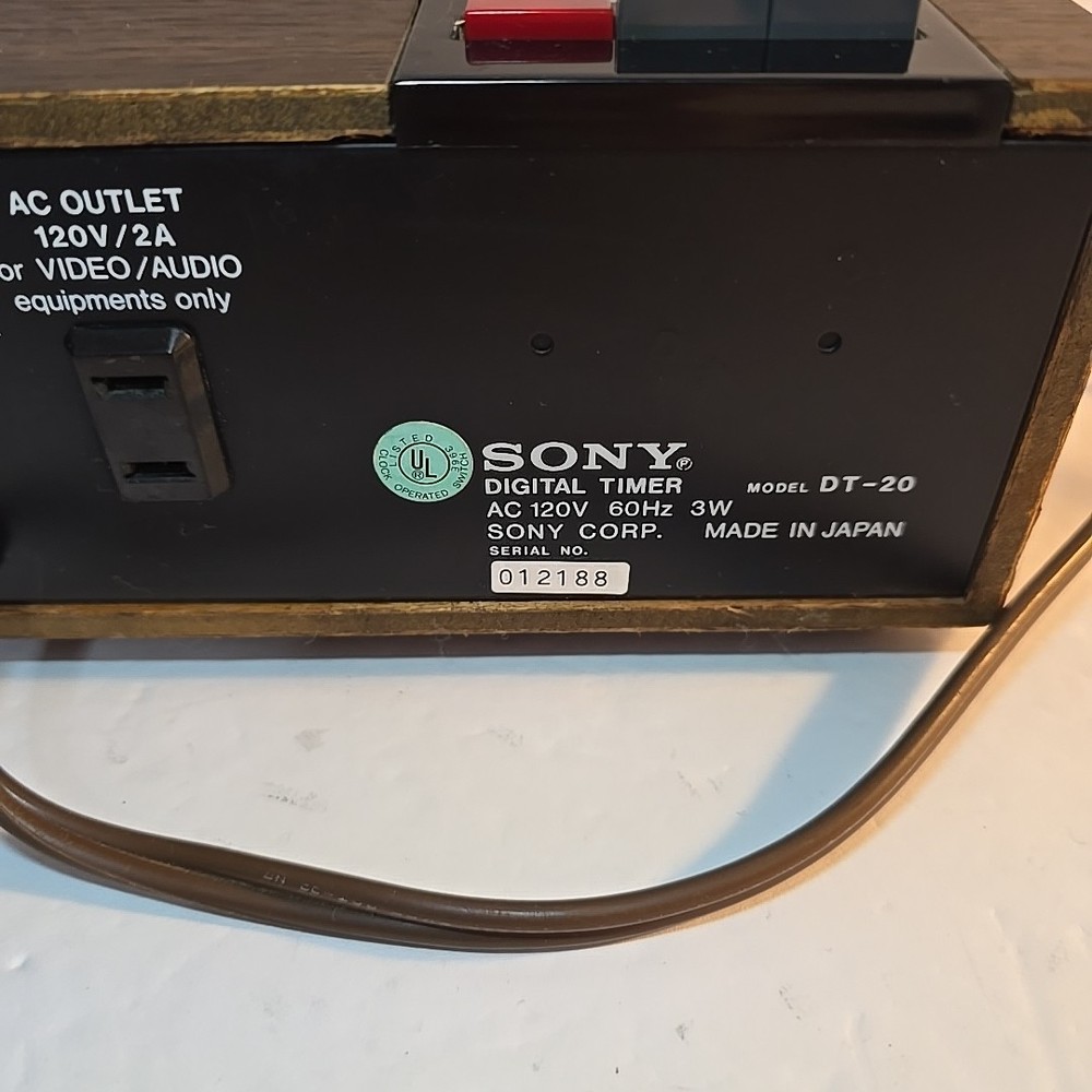 Sony Digital Timer DT-20 Vintage Tested Working