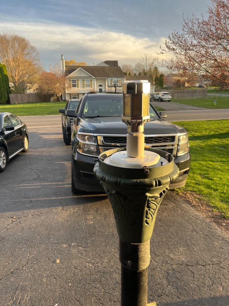 holophane post top mount street light