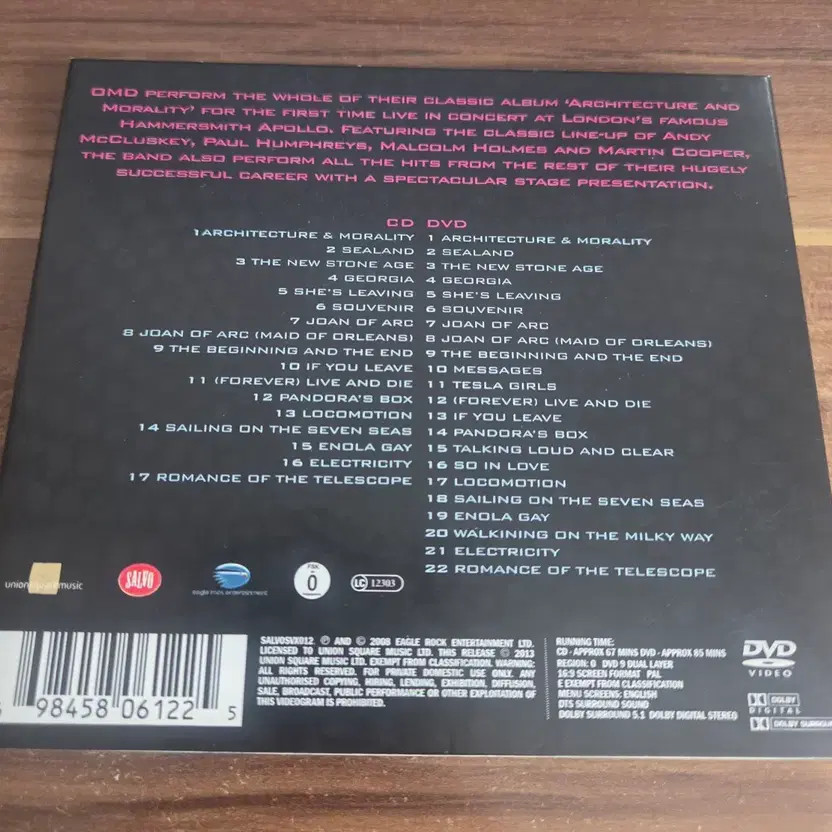 OMD Live CD DVD Set