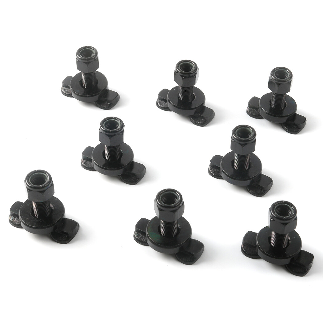 8 Pcs L-Track Double Lug Threaded Stud Nut Fitting Tie Down| Used with L Track R