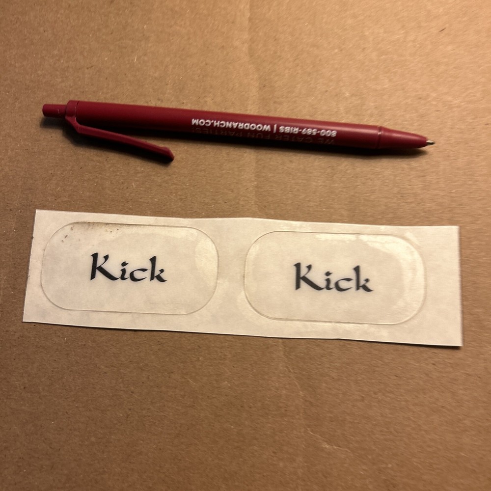 Original Sticker Kick arcade Video game Part