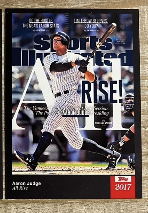 Aaron Judge #18 2017 Topps X Sports illustrated Cover Cards NY Yankees
