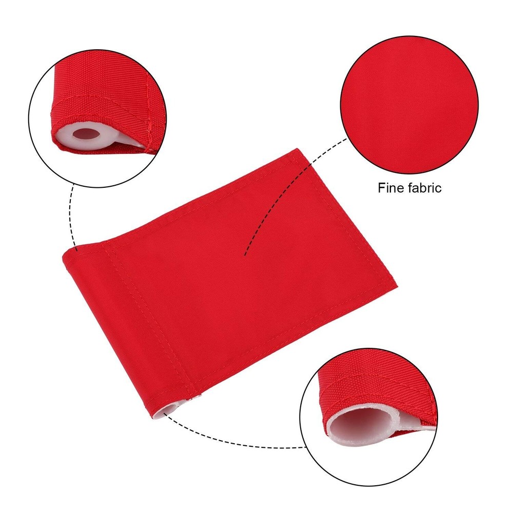 Golf Practice Putting Green Flagstick - 33" Marker, Solid Red Jr. Flag