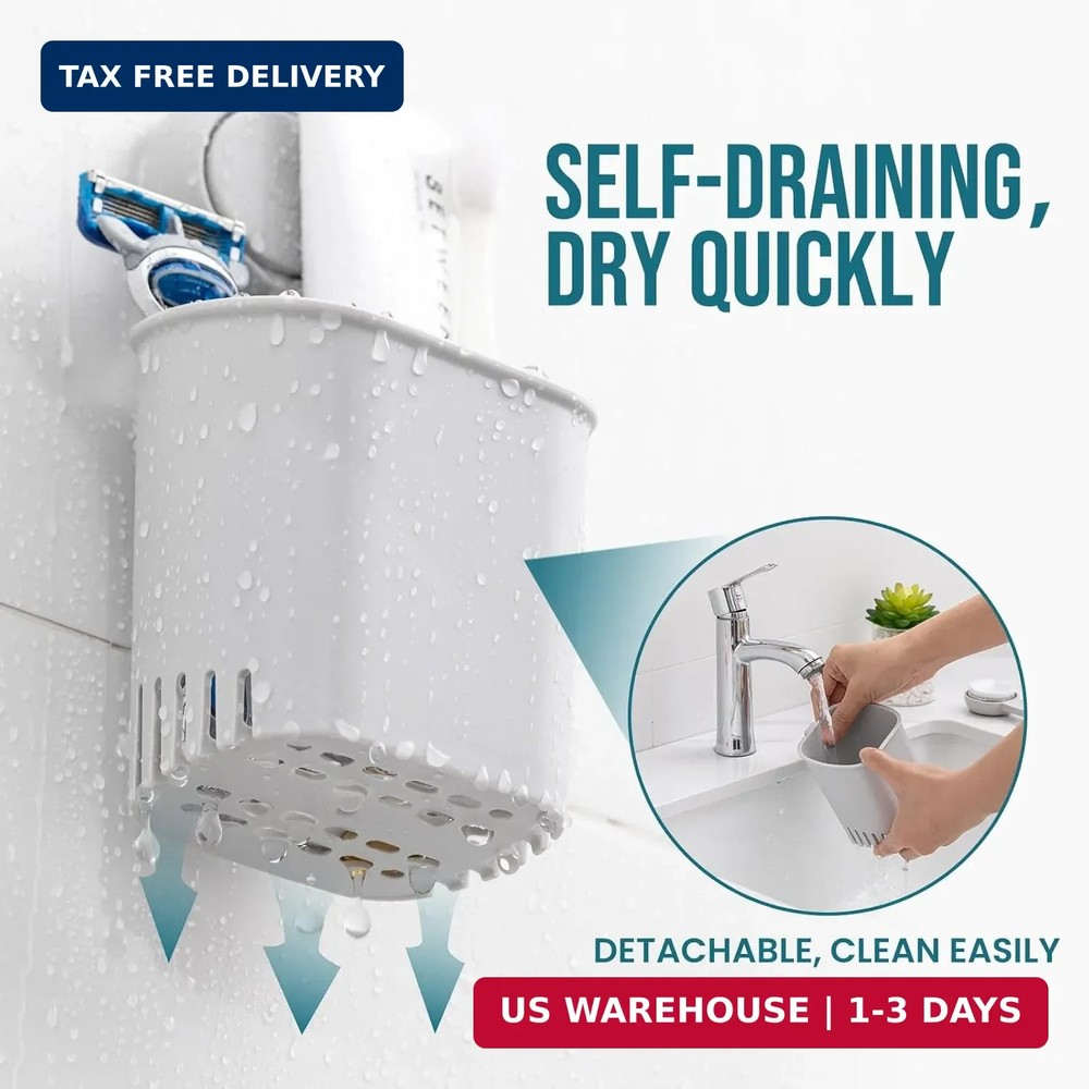 TAILI Suction Toothbrush Holder, Powerful Toothpaste Toothbrush Suction Cup, Sel