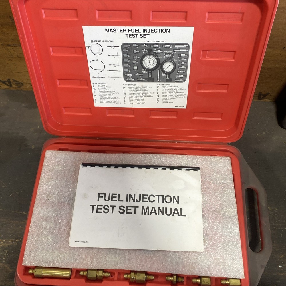 GSI Master Fuel Injection Test Set GSI NO. 2000
