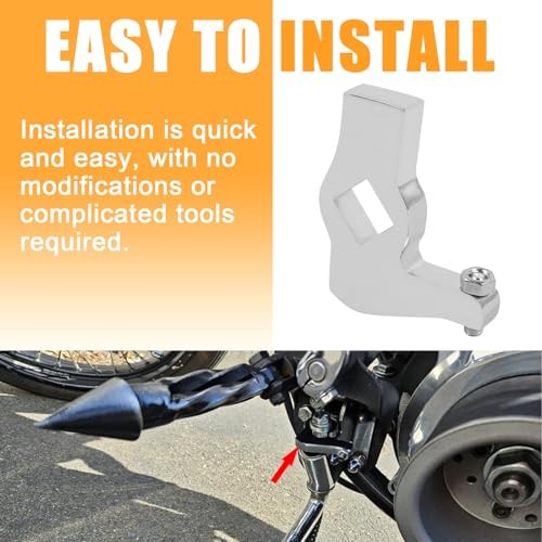 Adjustable Jiffy Stand Leg Stop - Replacement for Harley Chrome Kickstand