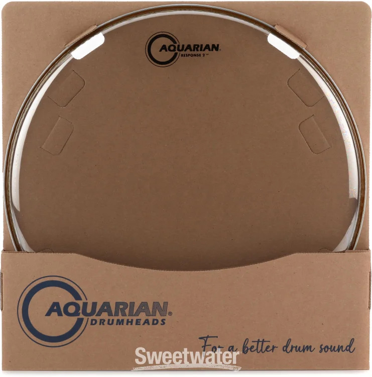 Aquarian Drumheads Response 2 Clear Drumhead - 14"