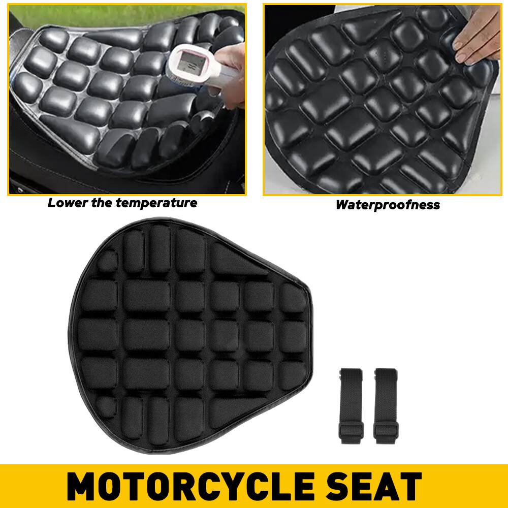 Rider Passenger Seat Cushion Seat Cover Seat Pad For Harley Touring Black OXILAM